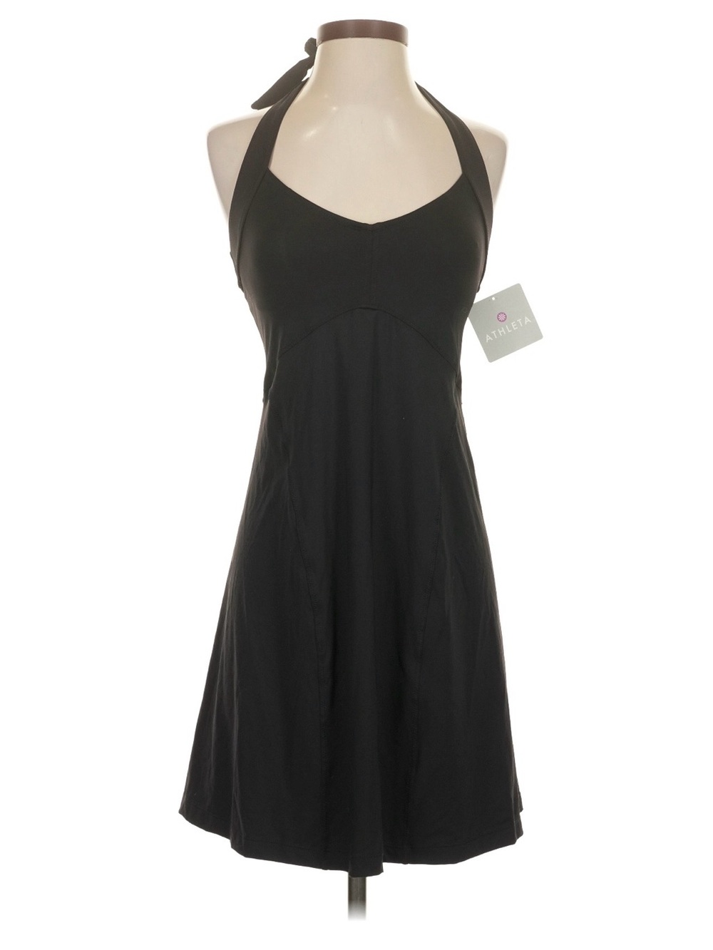 Athleta Black Halter Athletic Dress
